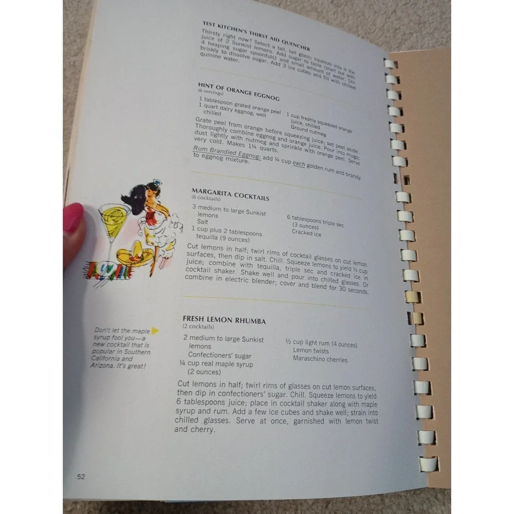 VTG‼ 1968 Sunkist Growers Citrus Treasures of the West‎ Cookbook Retro •